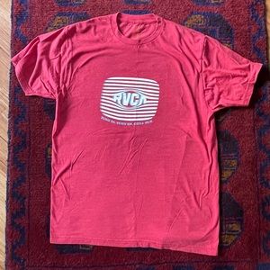 RVCA Red Graphic Tee Size M